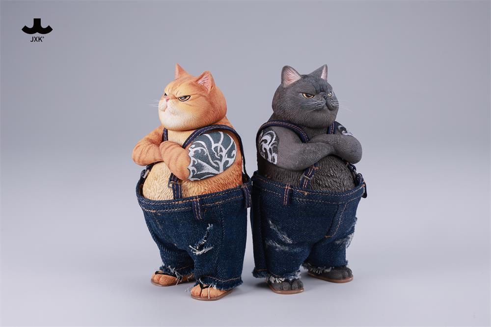 JxK.Studio Tough-Guy Cat (Ver. C) 4.5-Inch Resin Figure - View 9