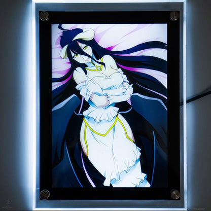 Otaku Lamps Overlord Albedo LED Poster Light Display (10-Inch) - View 4