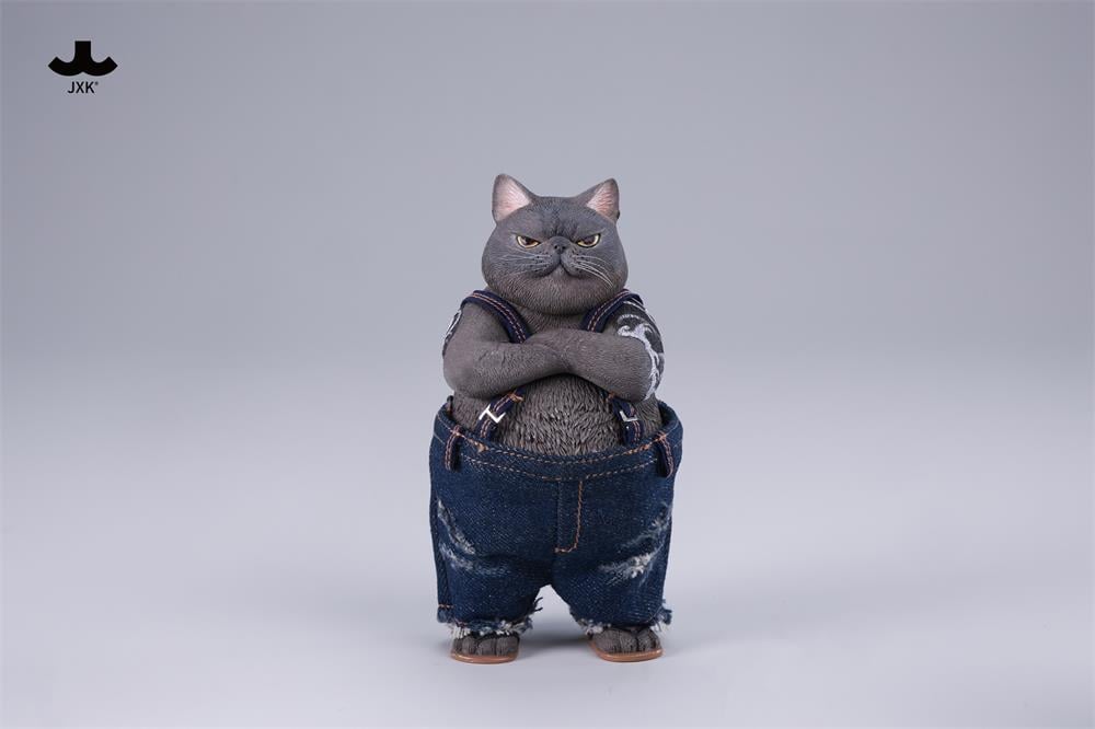 JxK.Studio Tough-Guy Cat (Ver. C) 4.5-Inch Resin Figure - View 4