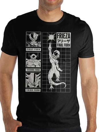 Bioworld Dragon Ball Z Frieza First, Second, Third, Final Form T-Shirt