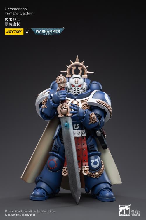 JoyToy Warhammer 40K Ultramarines Primaris Captain 1/18 Scale Action Figure - View 7