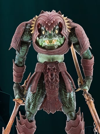 Harvinger Studios Savage Crucible League Striker Pirahnoid Action Figure with 30 Articulation Points