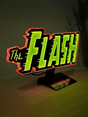Brandlite DC Classics DC Comics The Flash Retro LED Logo Sign (5-Inch)