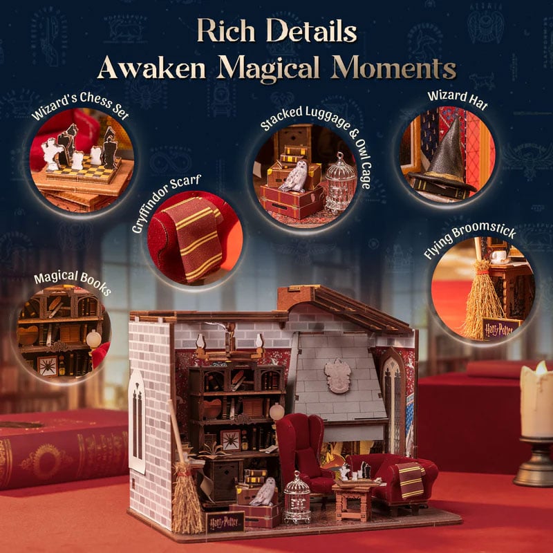 Puremind Harry Potter Gryffindor Common Room Wooden Craft Kit Set - View 7