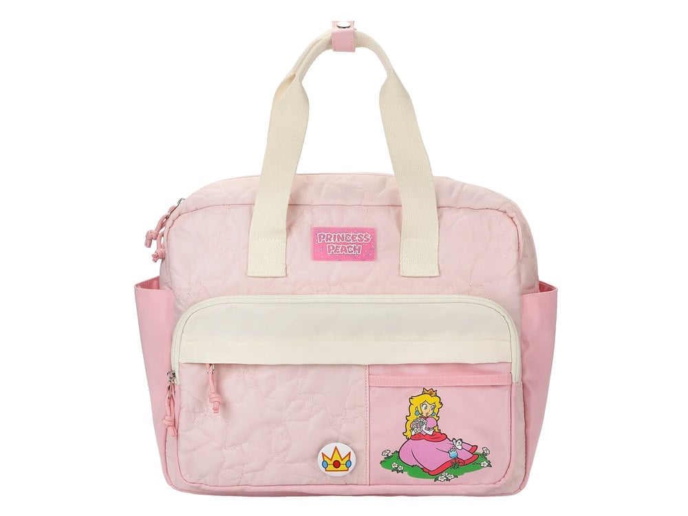 Bioworld Super Mario Princess Peach Mini Backpack in Polyester, 14.5-Inch - View 2