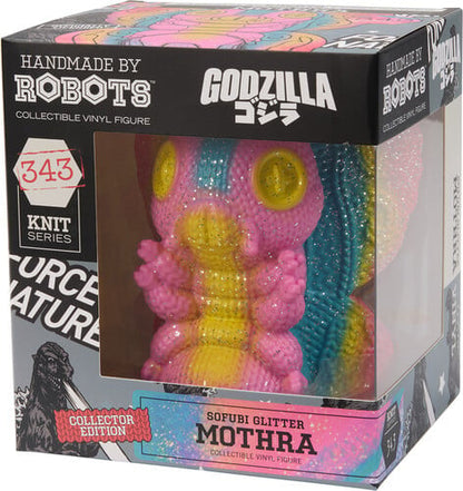Alliance Entertainment Toho Handmade by Robots Mothra (Sofubi Spray Glitter) Vinyl Figure - View 7