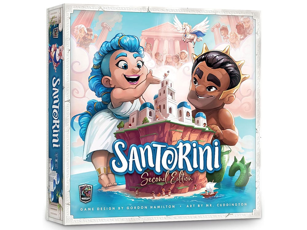 Roxley Games Santorini Second Edition Abstract Strategy Board Game - View 2