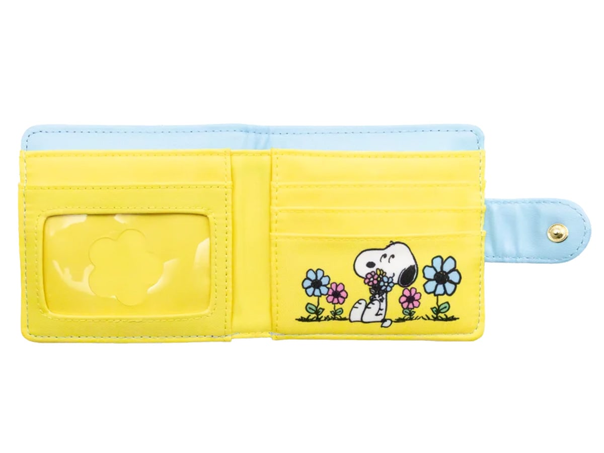 Whatever Peanuts Sherbet Spring Snoopy and Woodstock Padded Nylon Bi-Fold Wallet - View 4