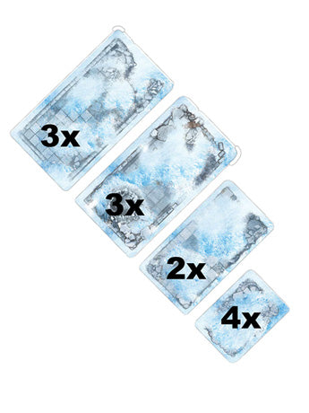 Frontline Gaming FLG Matched-Play Snow Terrain Bases Set