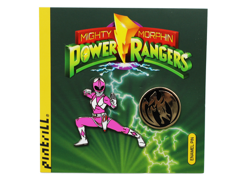 Pintrill Collectibles Mighty Morphin Power Rangers Pink Ranger Enamel Pin Set