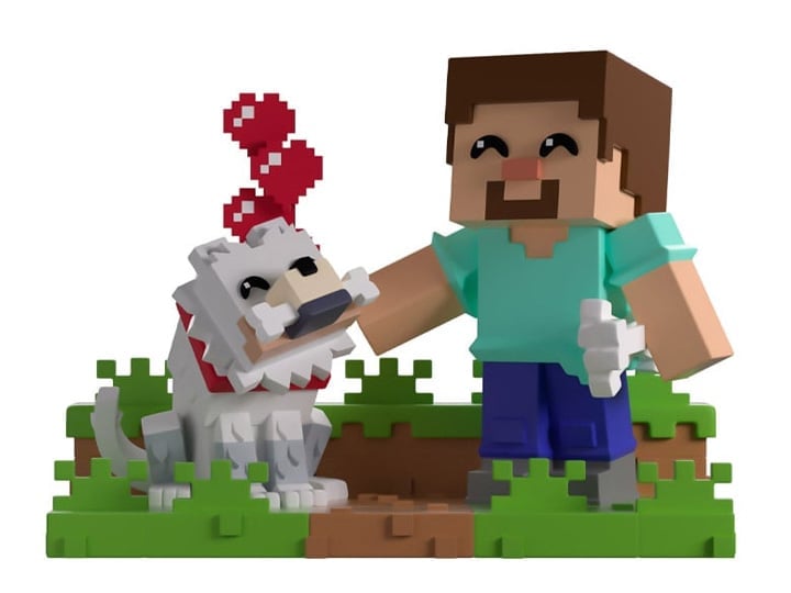 YouTooz Minecraft Taming a Wolf 5-Inch Vinyl Figure - View 2