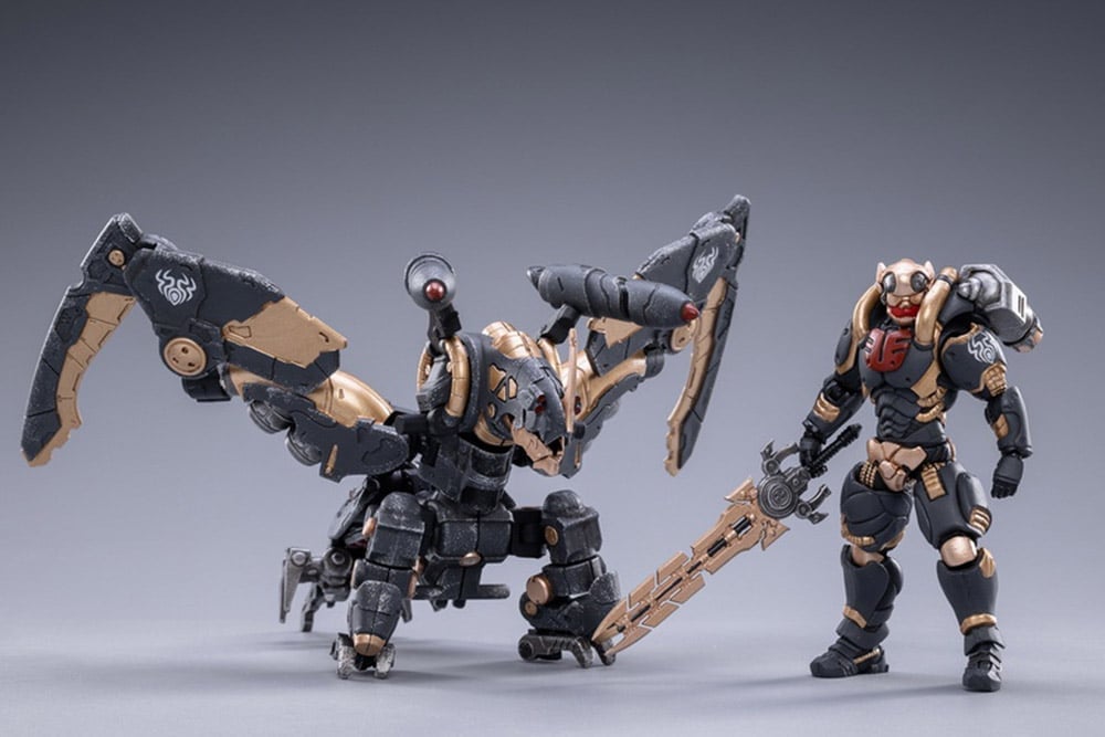 JoyToy Battle for the Stars Saluk Flame Dragon Cavalry Shadow 1/18 Scale Set - View 6