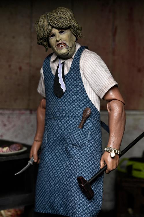 NECA The Texas Chainsaw Massacre Leatherface with Old Lady Mask 8-Inch Clothed Action Figure - View 6