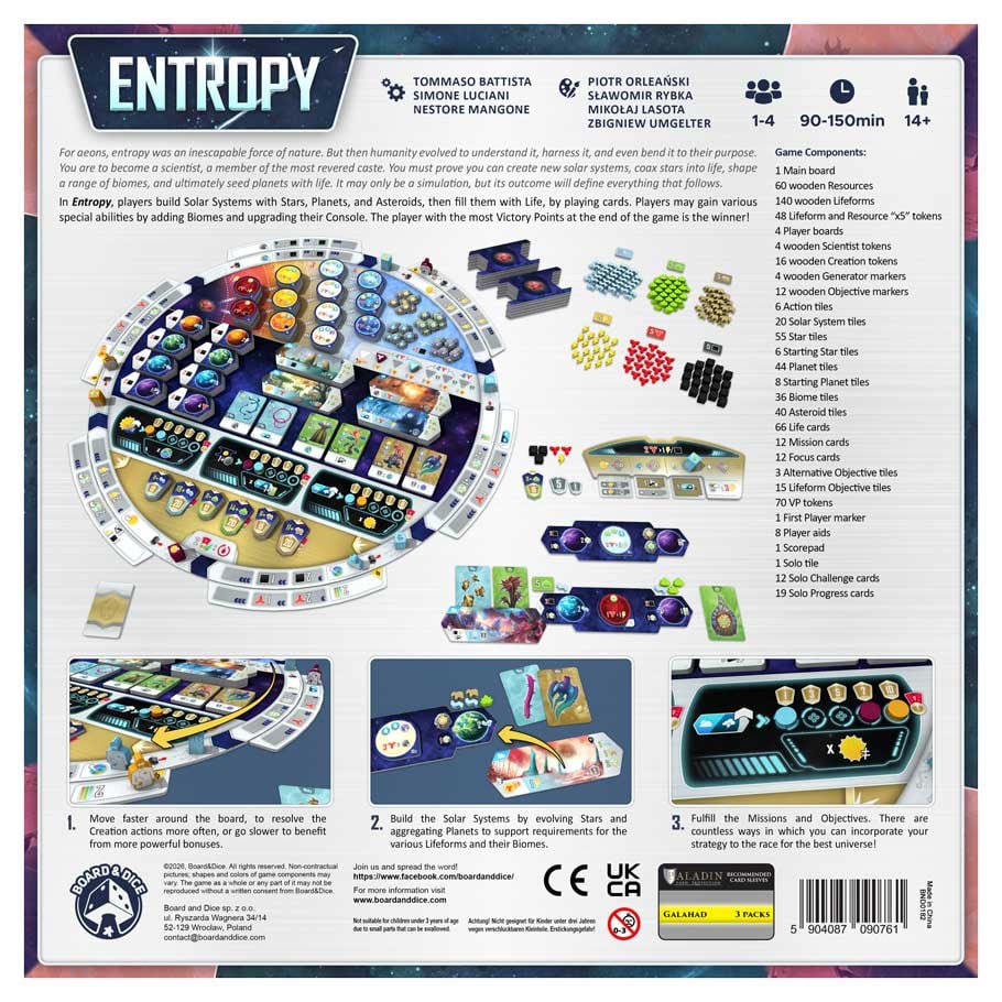 Board&Dice Entropy Tabletop Board Game for Game Collectors - View 4