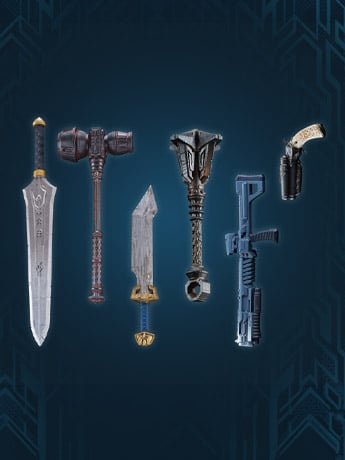 Spero Studios Animal Warriors of The Kingdom Primal Collection Series 2 Bone Crusher Plastic Weapon Set