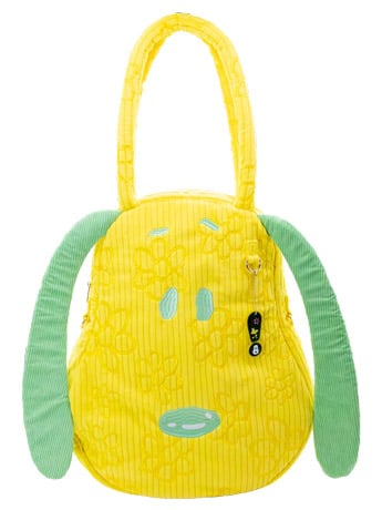 Whatever Peanuts Sherbet Spring Snoopy Oversized Corduroy Tote Bag