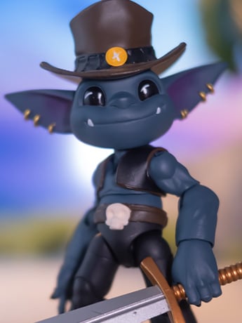 Lone Coconut Plunderlings Captain Ash 3.8-Inch Articulated Action Figure