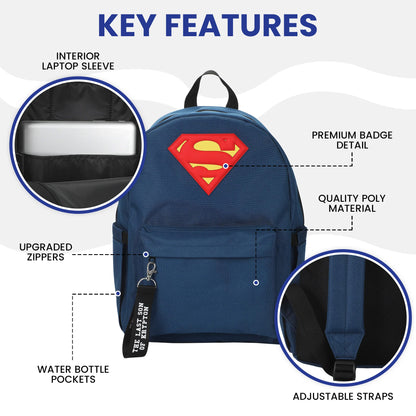 Bioworld DC Comics Superman Logo Backpack (16.5-Inch) - View 7