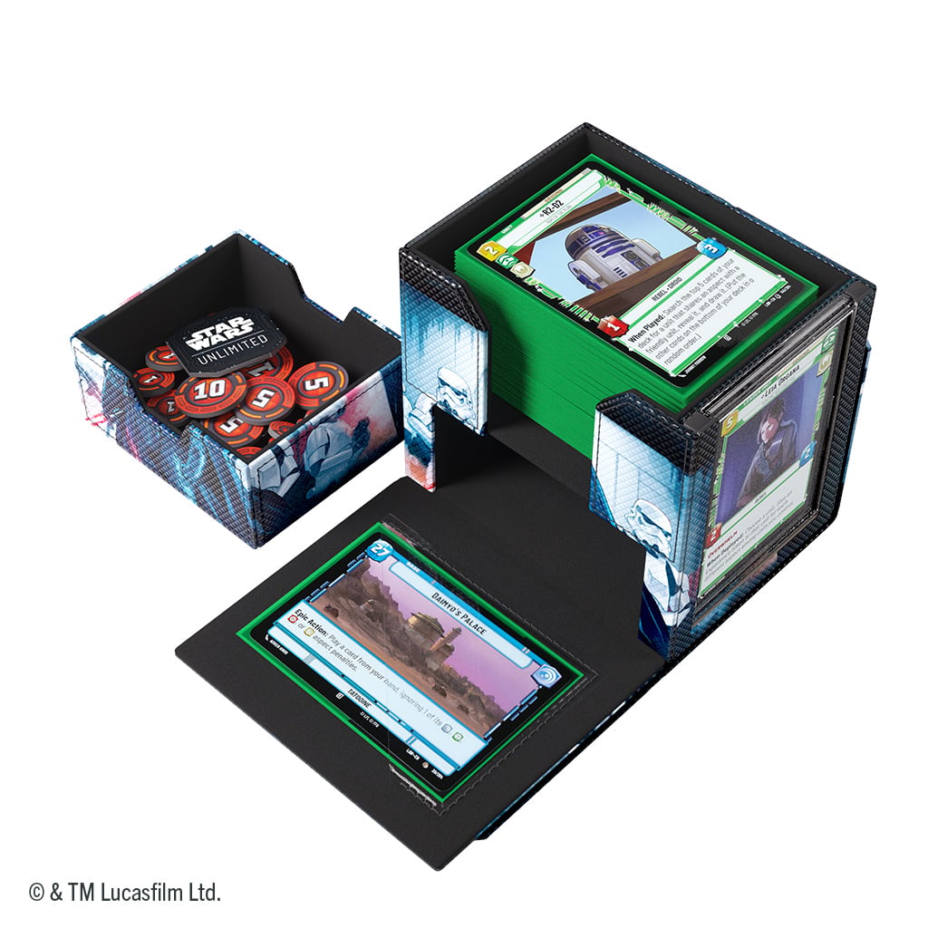 Gamegenic Star Wars: Unlimited Darth Vader and Grand Moff Tarkin Deck Pod in Hexafyber Material - View 5