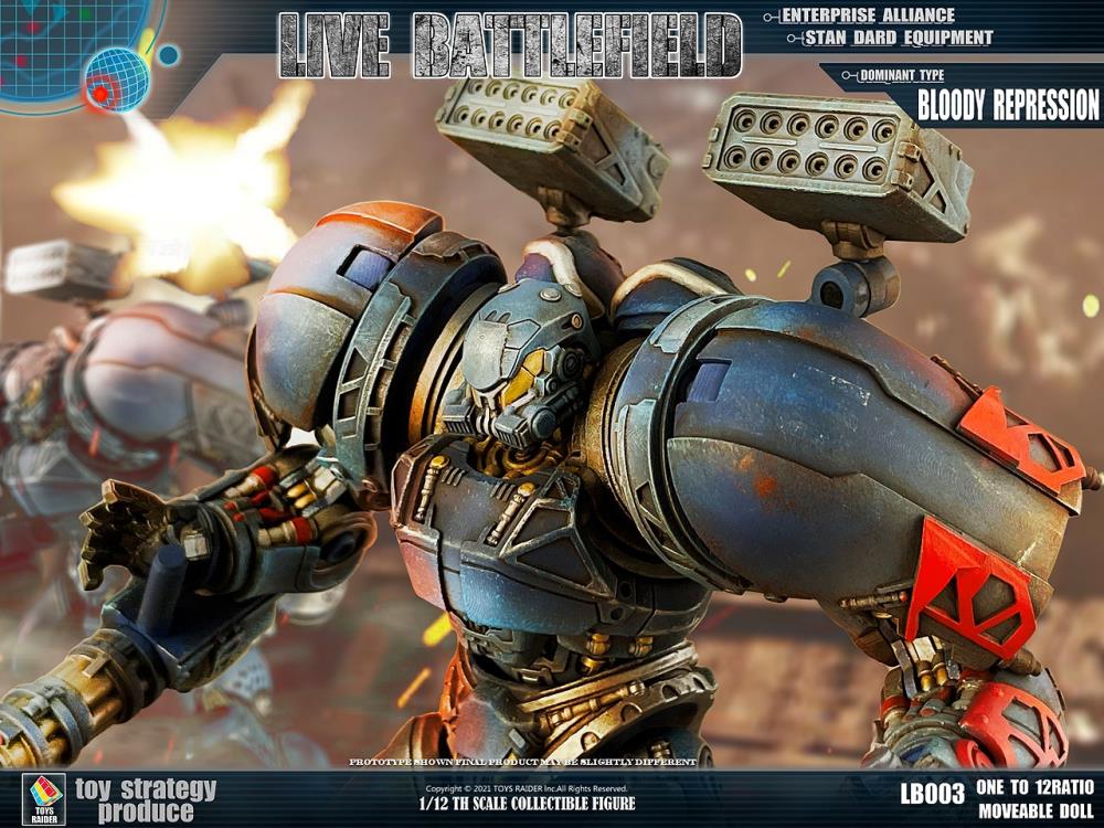 Toys Raider Live Battlefield Conqueror Mecha Dominant Type Bloody Repression 1/12 Scale Figure - View 7
