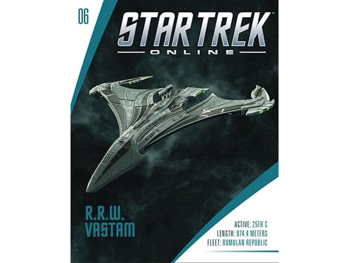 Eaglemoss Star Trek Online Starships Collection #6 Romulan Vastam-Class Command Warbird - View 7