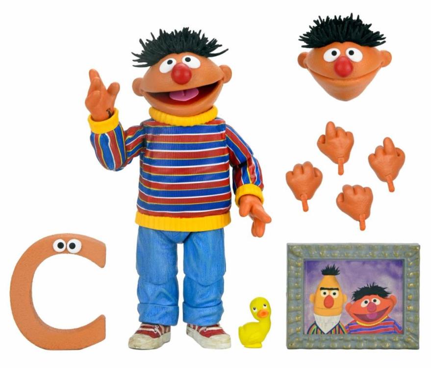 NECA Sesame Street Ultimate Ernie Plastic Action Figure - View 8