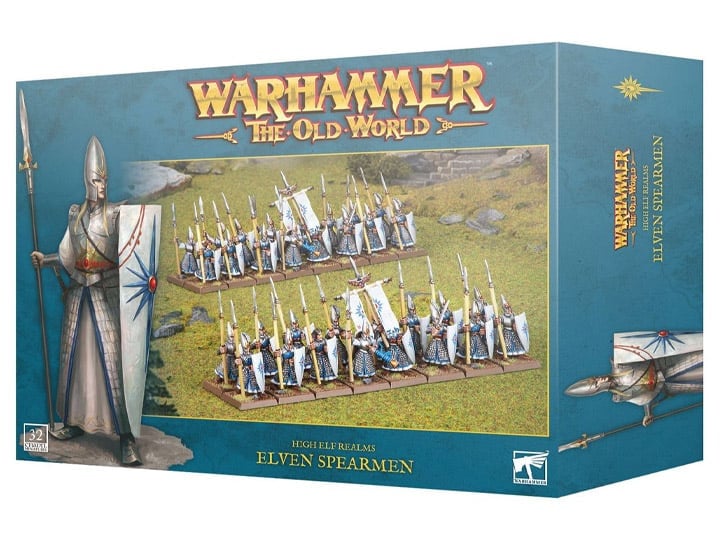 Games Workshop Warhammer The Old World High Elf Realms Elven Spearmen Citadel Miniatures Set - View 2