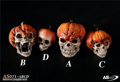 AS Toys Halloween Skeleton Pumpkin Head 1/6 Scale PU Accessory (Ver A) - View 3