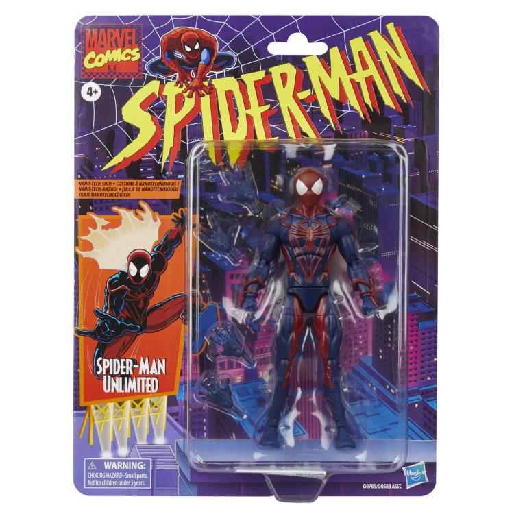 Hasbro Spider-Man Marvel Legends Retro Collection Spider-Man Unlimited Plastic Action Figure - View 11