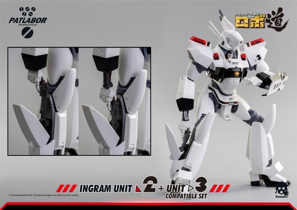 threezero Patlabor ROBO-DOU Ingram Unit 2 1/35 Scale Figure + Unit 3 Compatible Set - View 21