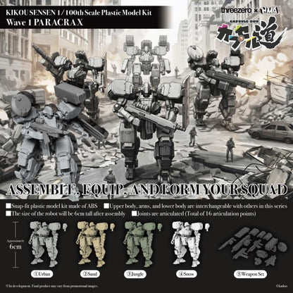 threezero Kikou Sensen Capsule-Dou Wave 1 Paracrax Box of 6 Model Kits (2.4-Inch) - View 3