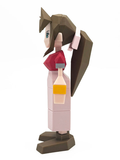Square Enix Final Fantasy VII Aerith Gainsborough Polygon Soft Vinyl Figure, 5.5-Inch - View 4