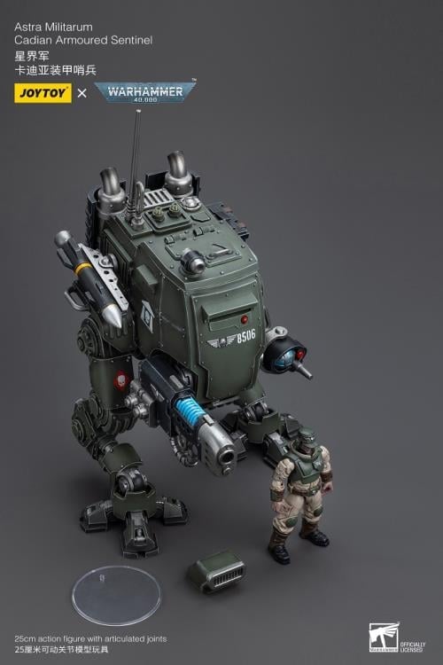 JoyToy Warhammer 40K Astra Militarum Cadian Armoured Sentinel 1/18 Scale Plastic Action Figure - View 26