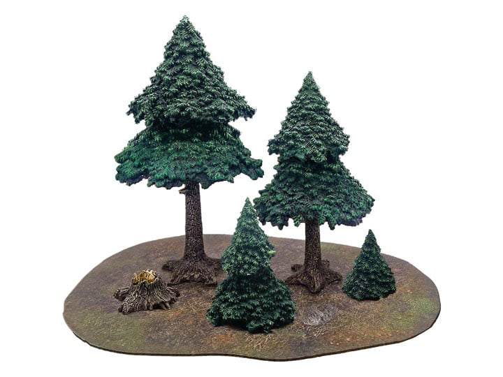 Monster Fight Club Monster Scenery Evergreen Pine Forest Tabletop Scenery Set - View 2