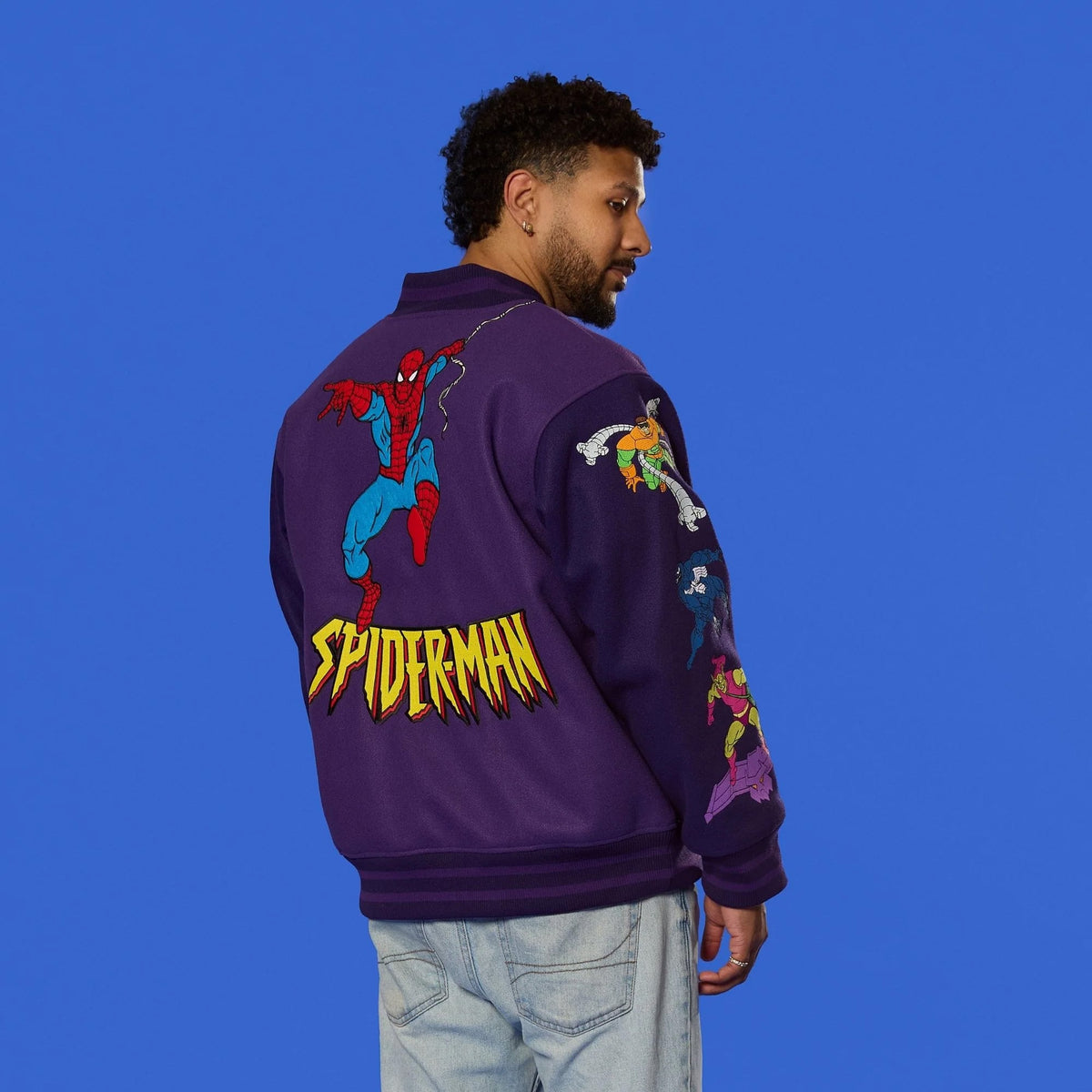 Cakeworthy Marvel Comics Spider-Man '90s Varsity Jacket - View 6