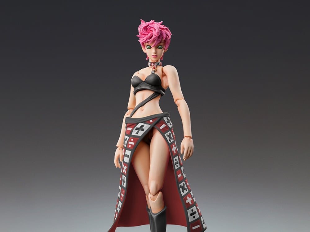 Medicos JoJo's Bizarre Adventure: Golden Wind Super Action Statue Trish Una (Black Ver.) 5.9-Inch Action Figure - View 2