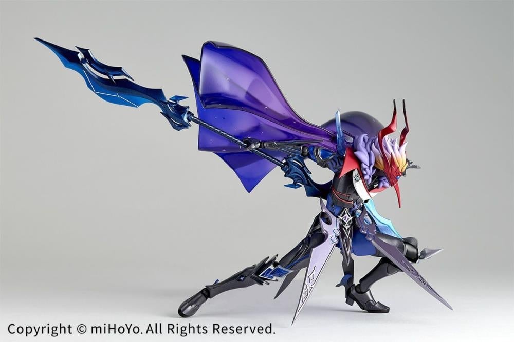 Kaiyodo Genshin Impact Amazing Yamaguchi Revoltech NR074 Tartaglia (Foul Legacy Ver.) 7-Inch Action Figure - View 9