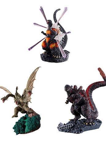 MegaHouse Godzilla Petitrama EX 01 Godzilla Box of 3 Figures