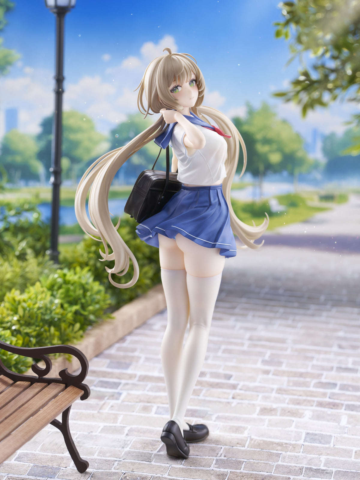 KoiKoi Houkiboshi Illustration -Sakura- Momoko (Uniform Ver.) 1/6 Scale Figure - View 4