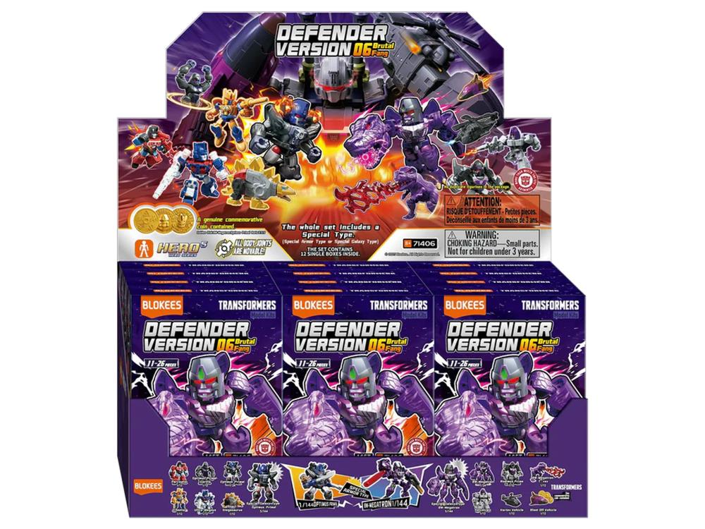 Blokees Transformers Defender Version Vol. 6 Brutal Fang Box of 12 Random Model Kits - View 18