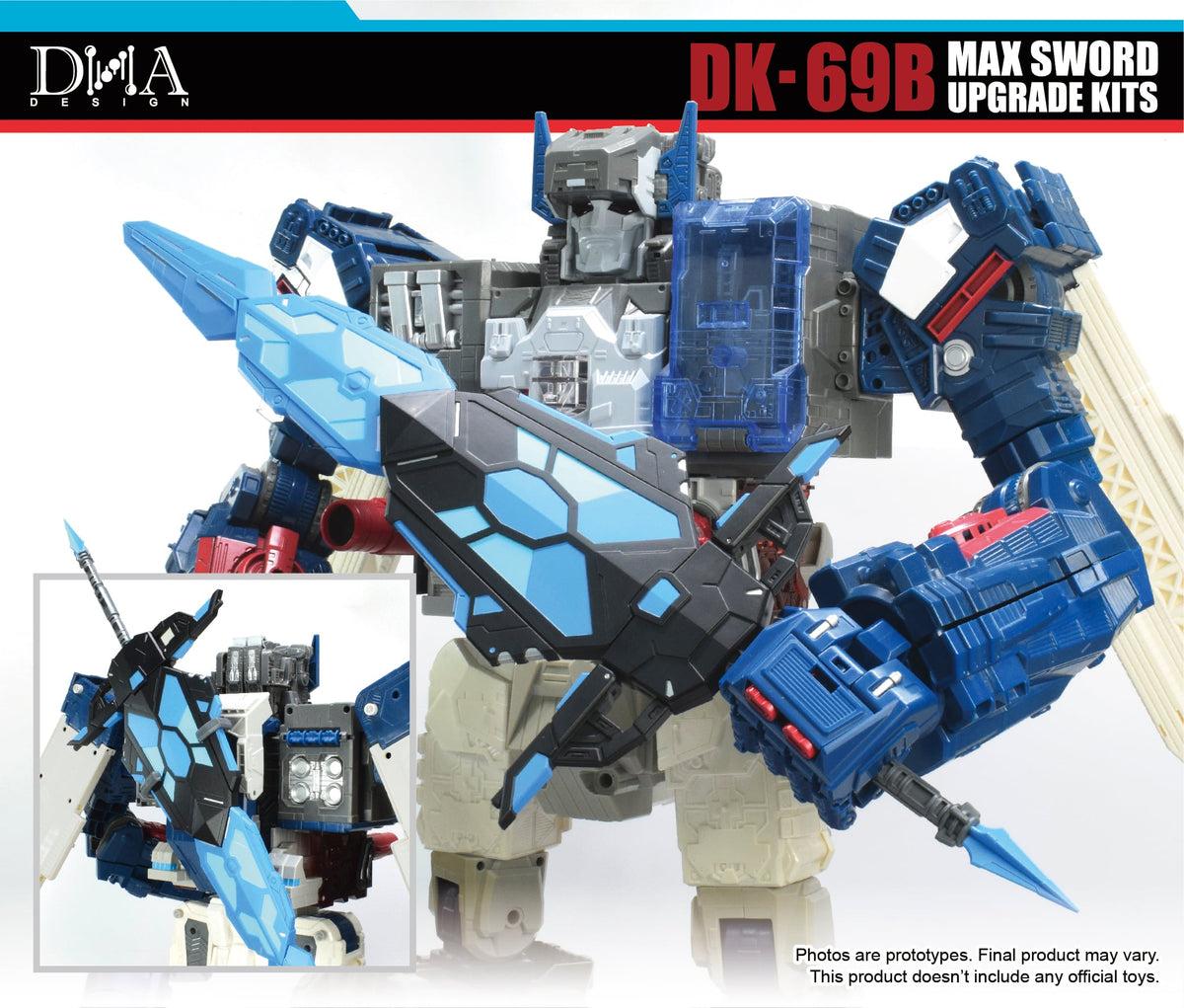 DNA Design DK-69B Max Sword Upgrade Kit ABS and PVC Model Accessory Set - View 6