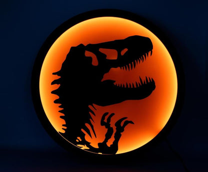 Ukonic Jurassic Park Back Lit T-Rex Logo LED Light (13-Inch) - View 7