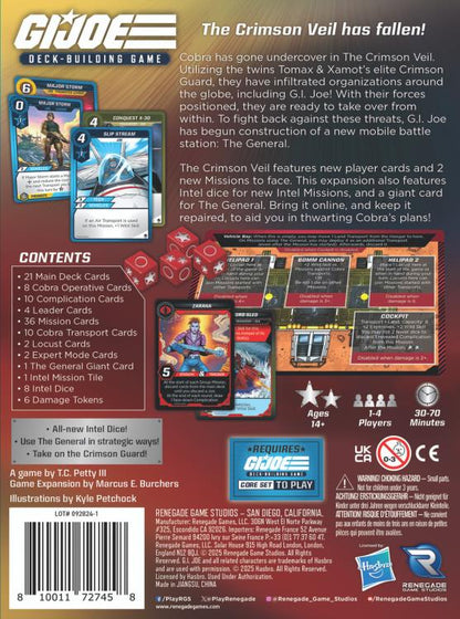 Renegade Game Studios G.I. Joe Deck-Building Game The Crimson Veil Expansion - View 4