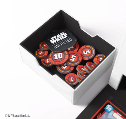 Gamegenic Star Wars: Unlimited Twin Suns White and Black Deck Pod in Hexafyber Material - View 24