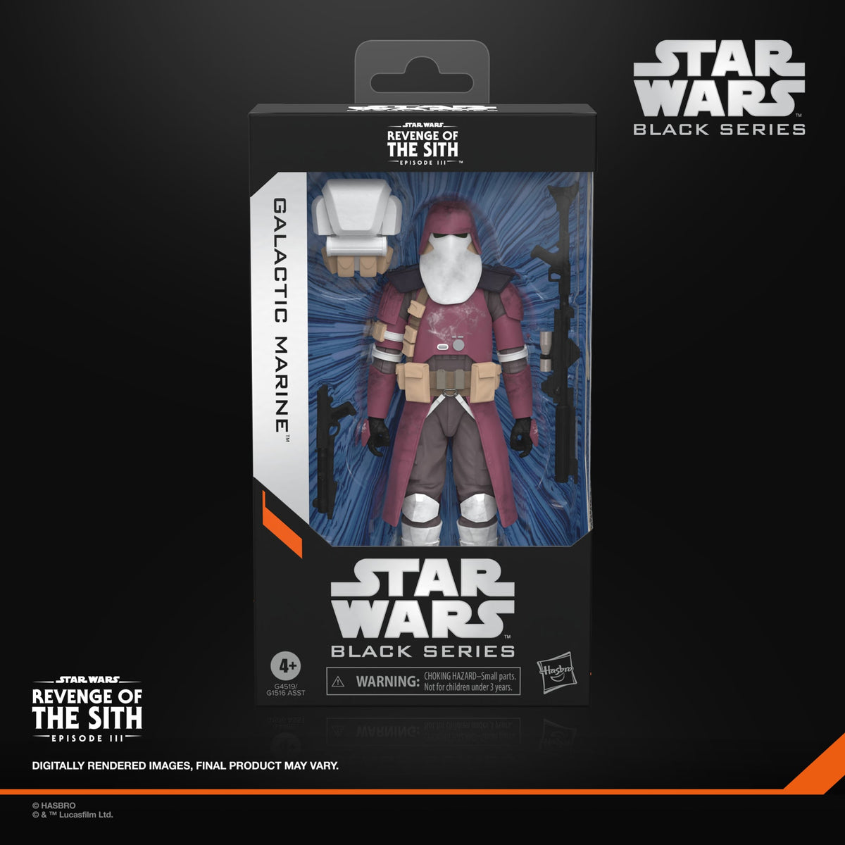 Hasbro Star Wars: Black Series Galactic Marine Revenge of the Sith Plastic Action Figure - View 9