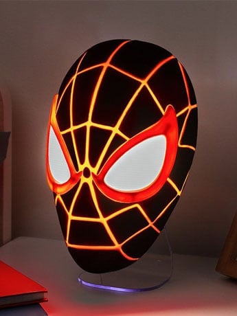 Paladone Marvel Spider-Man Miles Morales Mask Light, 8.7-Inch Plastic