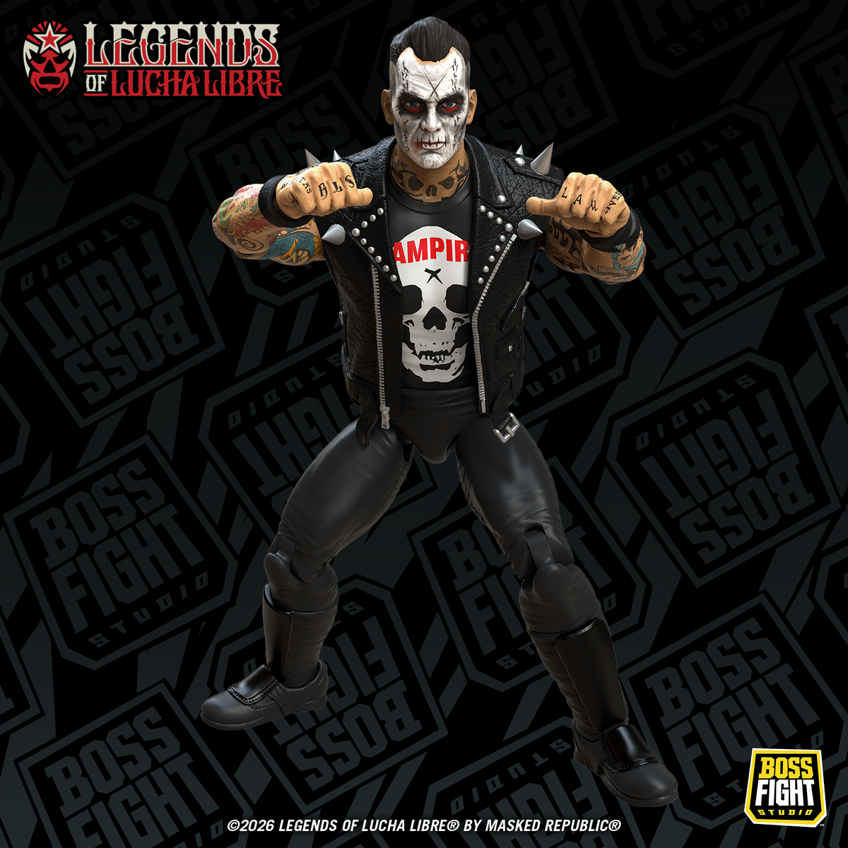 Boss Fight Studio Legends of Lucha Libre Fanaticos Vampiro (Coffin Box Resurrected) Action Figure - View 4