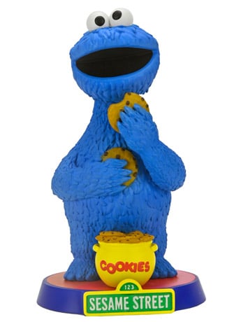 NECA Sesame Street Cookie Monster Head Knocker, 7-Inch Resin Bobblehead