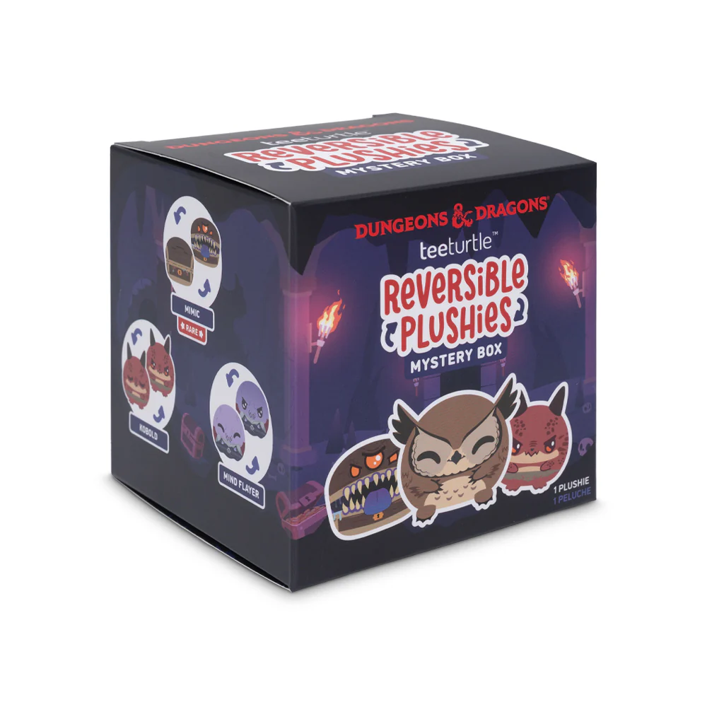 TeeTurtle Dungeons & Dragons 12 Random Reversible 3-Inch Plushies with Mimic and Owlbear - View 10