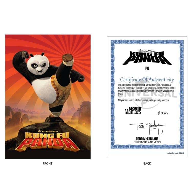 McFarlane Toys Kung Fu Panda Movie Maniacs Po 6-Inch Limited Edition Figure - View 7